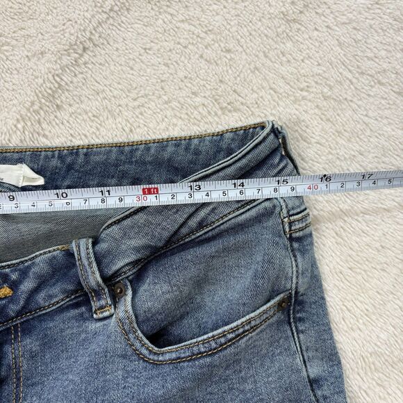 Garage Denim Extreme Low Rise Flare Jeans Womens 11 30 Iris Blue Denim Casual - Picture 7 of 9